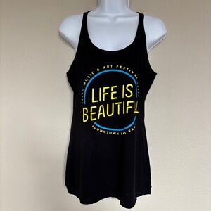 Life Is Beautiful Tank Top Downtown Las Vegas Music Festival Women's Size M NWT
